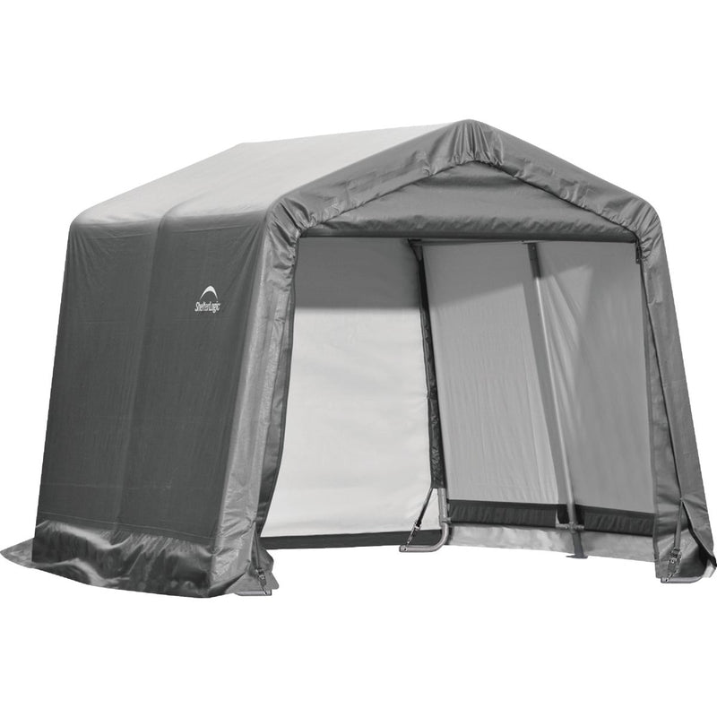 ShelterLogic 10 Ft. x 10 Ft. Shed-in-a-Box, Peak Gray