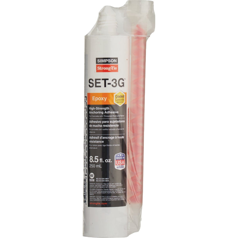 Simpson Strong Tie 8.5 Oz. High-Strength Epoxy Adhesive w/1 Nozzle and Extension