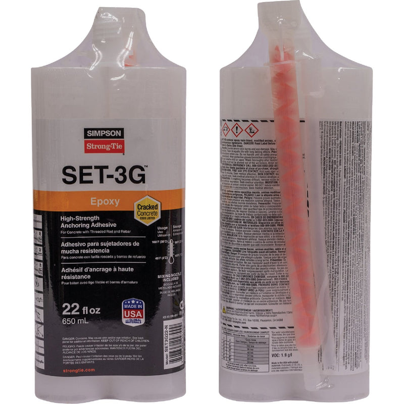 Simpson Strong-Tie  22 Oz. High-Strength Epoxy Adhesive w/Nozzle and Extension