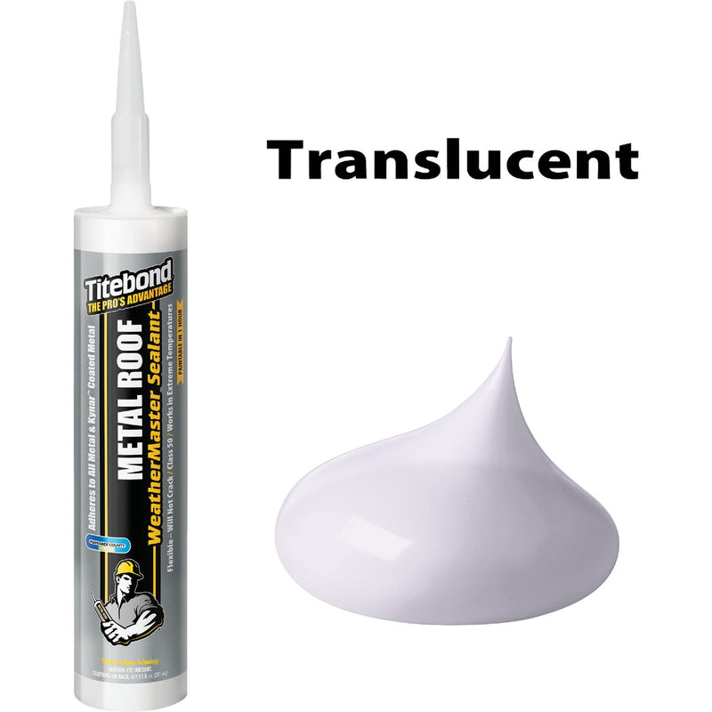 TiteBond Weathermaster 10 Oz. Transparent Metal Roof Sealant