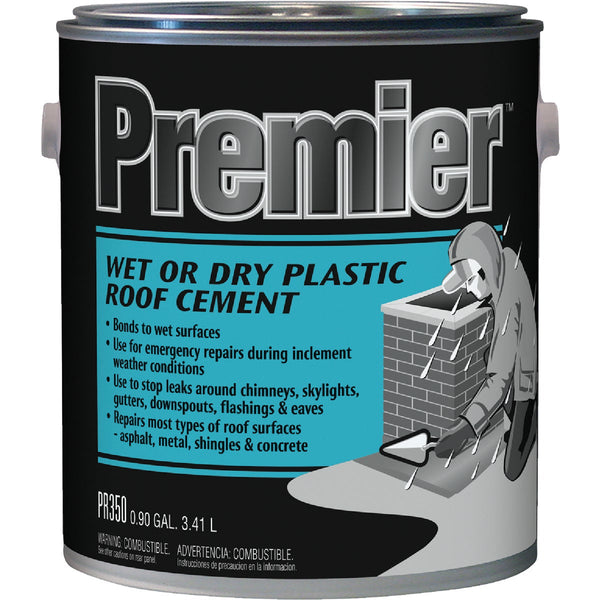 Premier 350 1 Gal. Wet or Dry Plastic Roof Cement