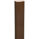 Spectra Metals 2 In. x 3 In. x 15 In. K-Style Brown Aluminum Downspout Extension