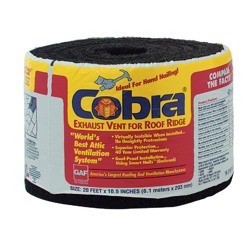 Cobra 20 Ft. Hand-Nailed Rolled Ridge Vent