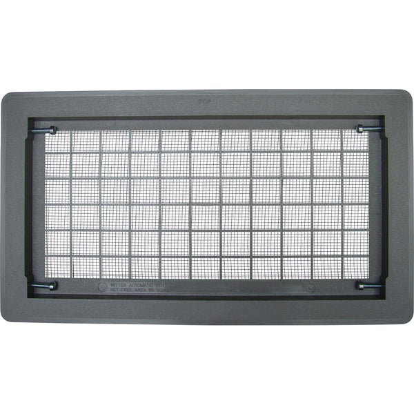 AirVent 8 In. x 16 In. Gray Automatic Foundation Ventilator