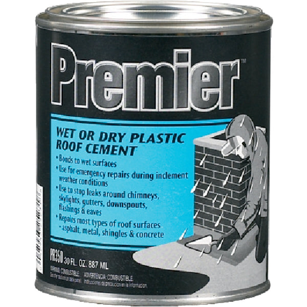 Premier 350 30 Oz. Wet or Dry Plastic Roof Cement