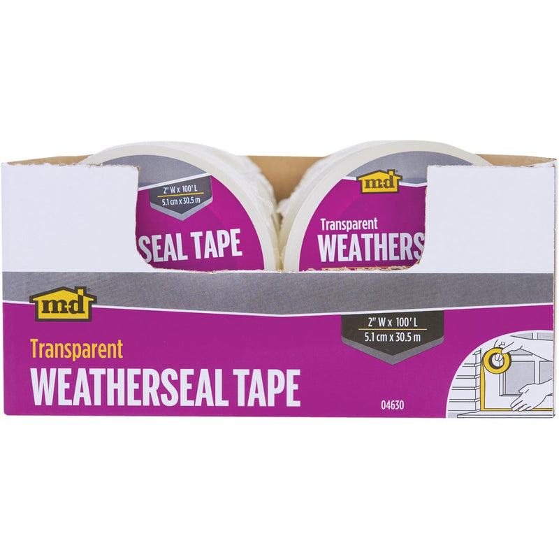 M-D 2 In. x 100 Ft. Transparent Weatherseal Tape