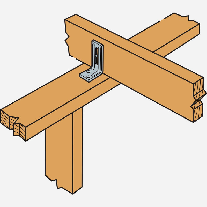 Simpson Strong-Tie 1-1/4 In. x 1-3/4 In. Galvanized Steel 18 ga Roof Truss Clip