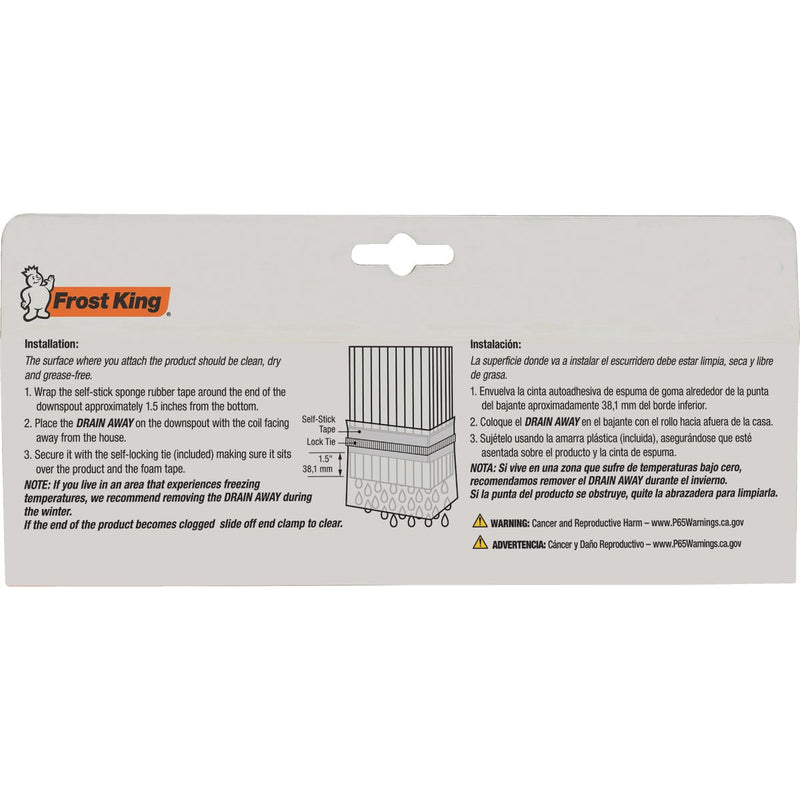 Frost King's Automatic 46 In. Brown Downspout Extender