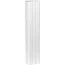 Spectra Metals 3 In. x 4 In. x 15 In. K-Style White Aluminum Downspout Extension