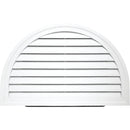 Ply Gem 34" x 22" Half Round White Gable Attic Vent