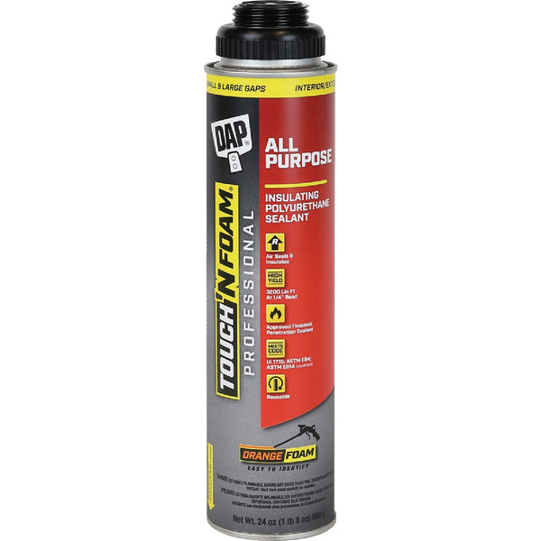 Dap Touch 'n Foam 24 Oz. All-Purpose Polyurethane Gun Foam Sealant