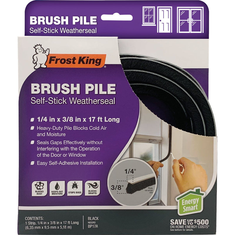 Frost King 1/4 In. x 3/8 In. x 17 Ft. Brush Pile Self-Stick Weatherseal