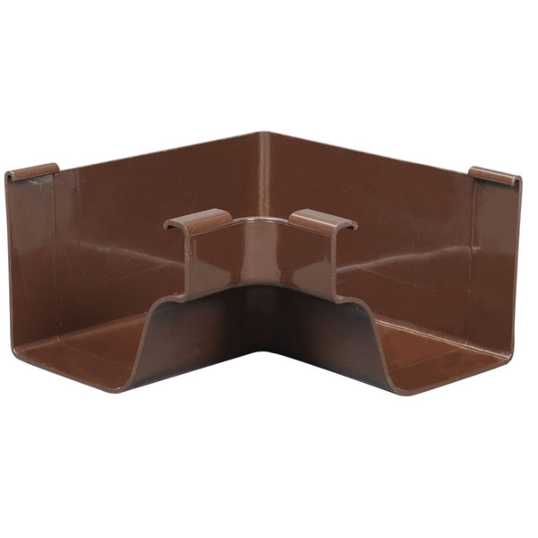 Amerimax 5 In. Traditional K-Style Brown Vinyl Gutter Inside Miter