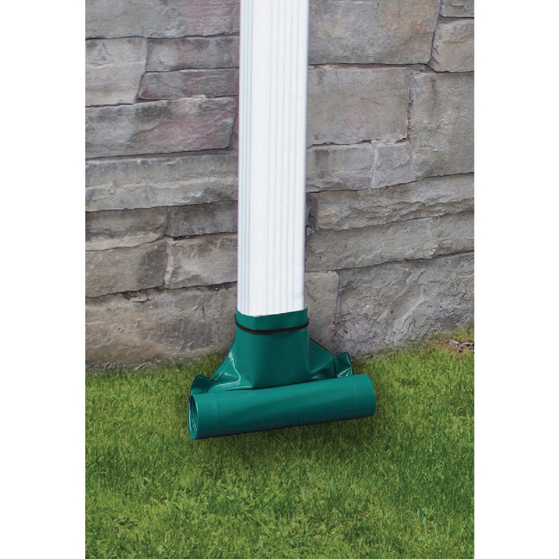 Frost King's Standard Flexible 4 In. x 12 Ft. Green Downspout Extender