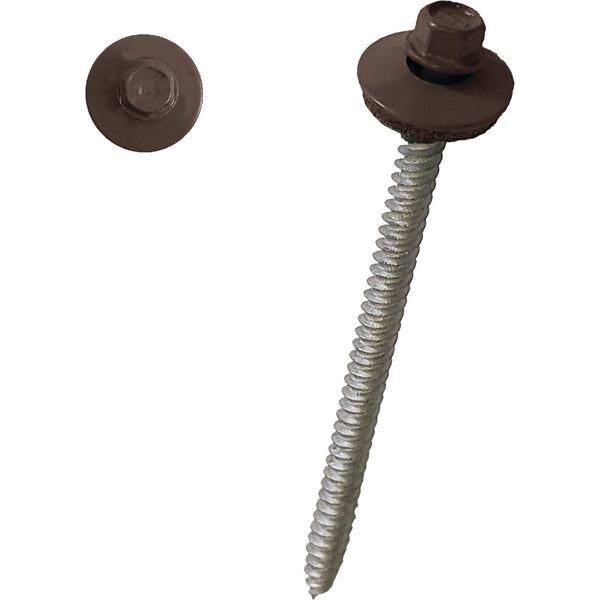 Ondura Premium 3" #9 Powder Coated Brown Roofing Fastener