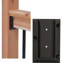 Deckorators Black Plastic Rail Bracket (2-Pack)