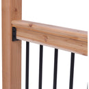 Deckorators Black Plastic Rail Bracket (2-Pack)