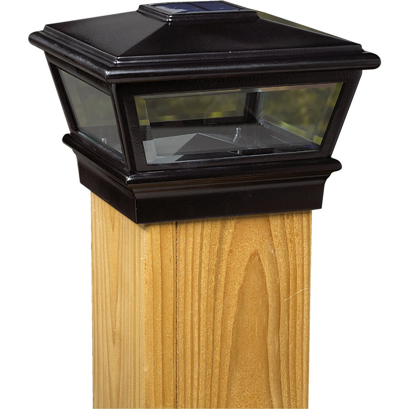 Deckorators Versacap 6 In. x 6 In. Black Solar Post Cap