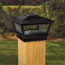Deckorators Versacap 6 In. x 6 In. Black Solar Post Cap