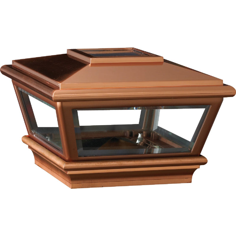 Deckorators Versacap 6 In. x 6 In. Copper Solar Post Cap