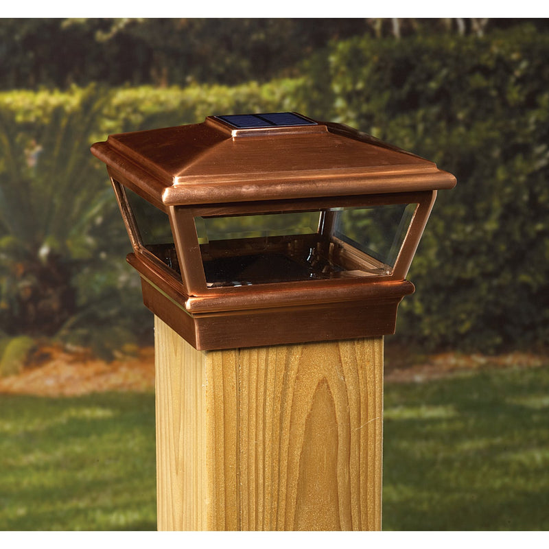 Deckorators Versacap 6 In. x 6 In. Copper Solar Post Cap