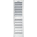 Builders Edge 15 In. x 52 In. Vinyl Louvered Shutter, (2-Pack)