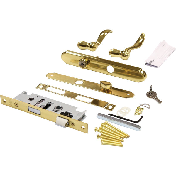 Larson Revere Brass Storm Door Leverset