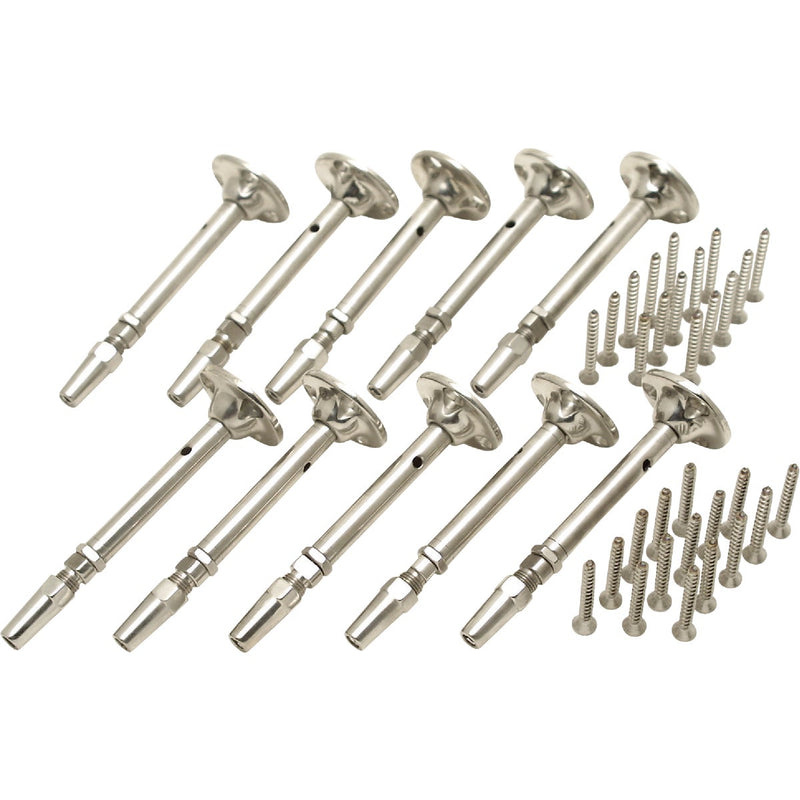 Atlantis Rail System RailEasy 5/32 In. Dia. Stainless Steel Cable Tensioner (10-Pack)