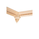 House of Fara 6 In. x 2-3/4 In. x 2-3/4 In. Unfinished Hardwood Inside Corner Block