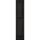 Builders Edge 15 in. x 71 in. Black Panel Shutter, (2-Pack)