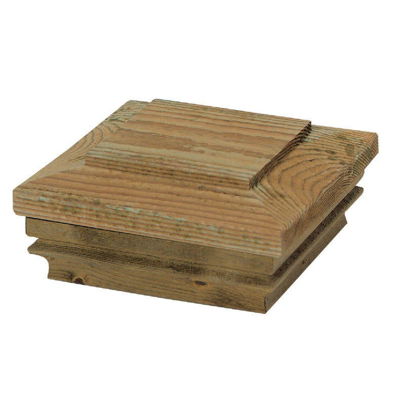 Deckorators 4 In. x 4 In. Pressure-Treated Pine Press-On Post Cap