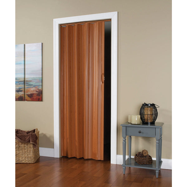 Spectrum Via 24 In. to 36 In. W. x 80 In. H. Fruitwood Accordion Folding Door