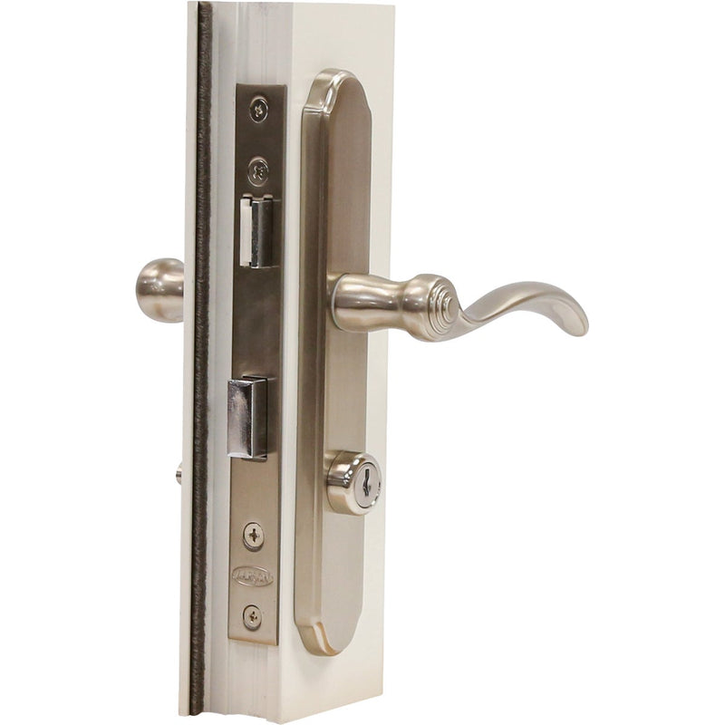 Larson Revere Nickel Storm Door Leverset