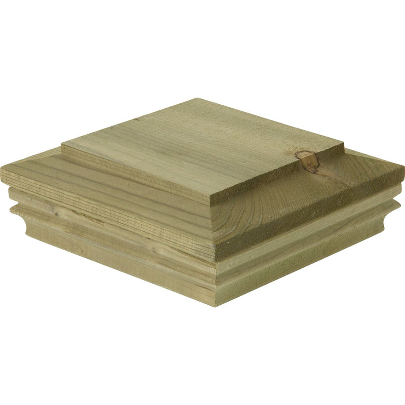 Deckorators 6 In. x 6 In. Pressure-Treated Pine Press-On Post Cap