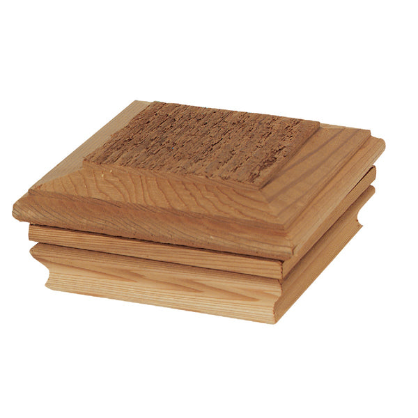 Deckorators 4 In. x 4 In. Cedar Hatteras Flat Top Post Cap