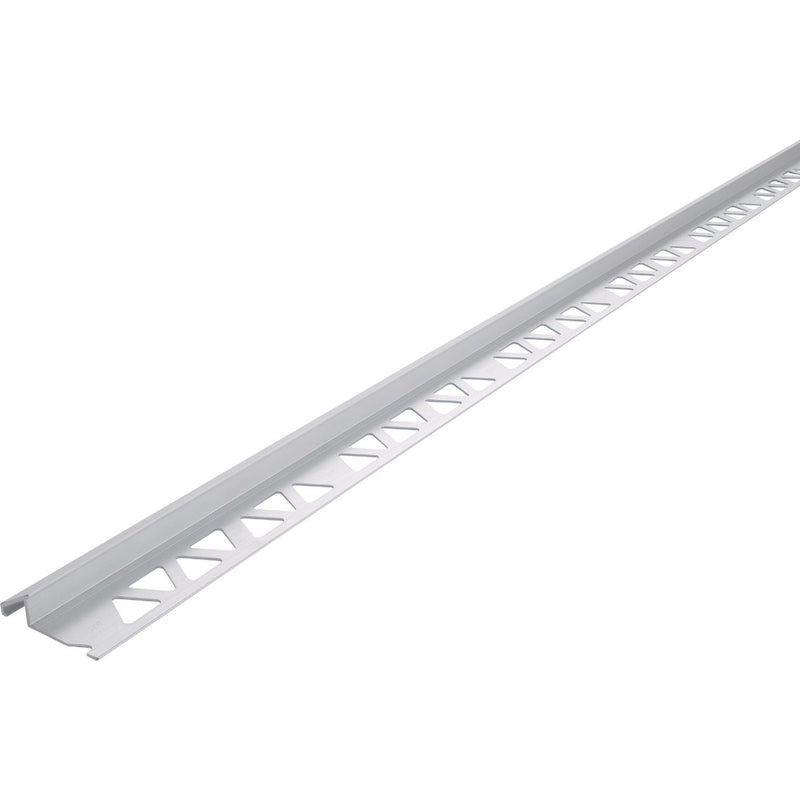 M-D Building Products 3/8 In. x 8 Ft. Satin Clear Anodized Tile Edging Reducer