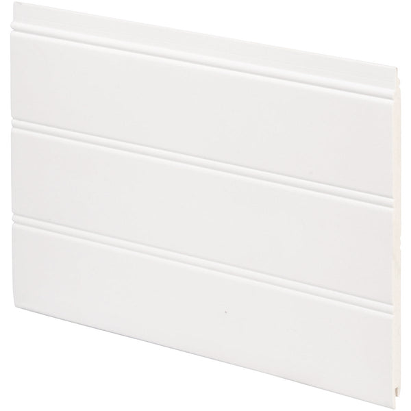 Inteplast Building Products 7-1/2 In. x 1/4 In. H. x 34 In. L. White PVC Reversible Beaded Wainscot Kit (6-Pack)
