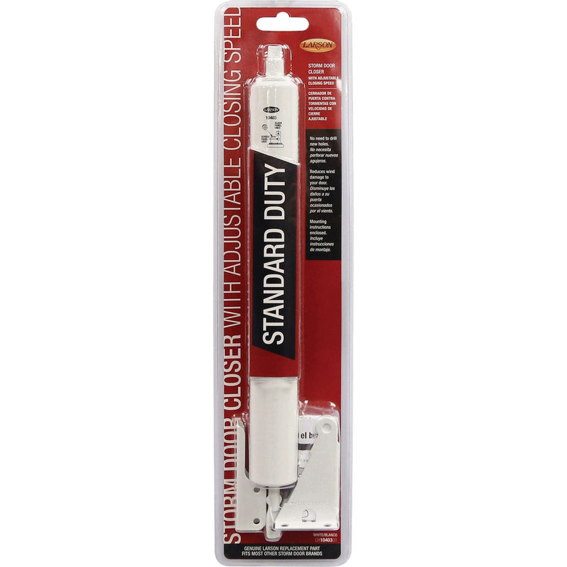 Larson White Standard Duty Storm Door Closer