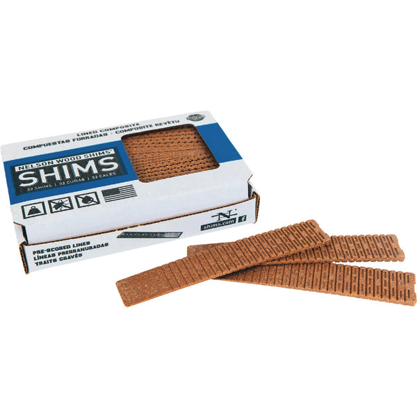 Nelson Wood Shims 8 In. L Wood Fiber Composite Shims (32-Count)