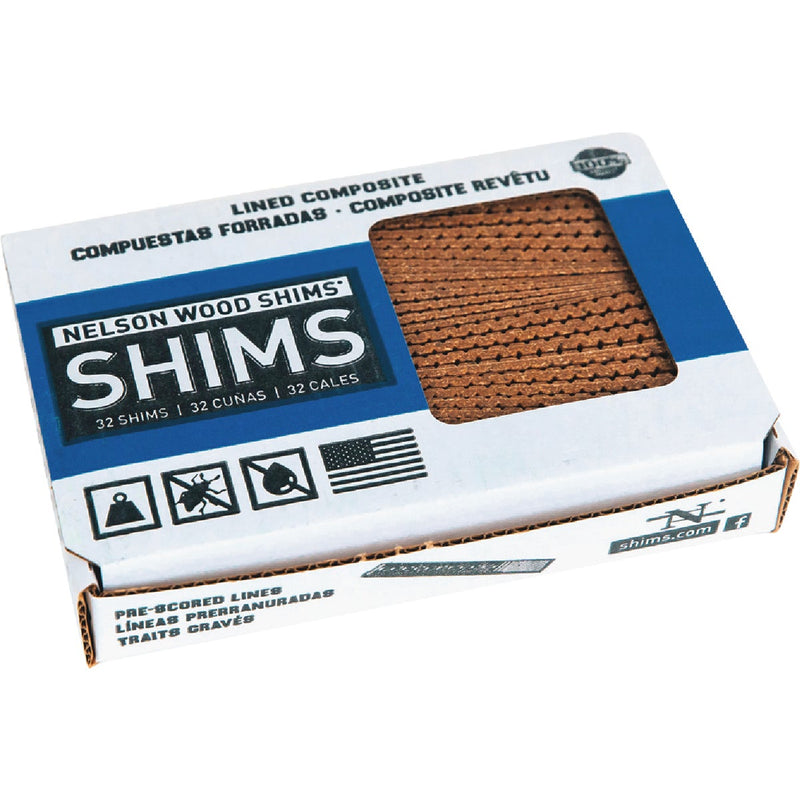 Nelson Wood Shims 8 In. L Wood Fiber Composite Shims (32-Count)