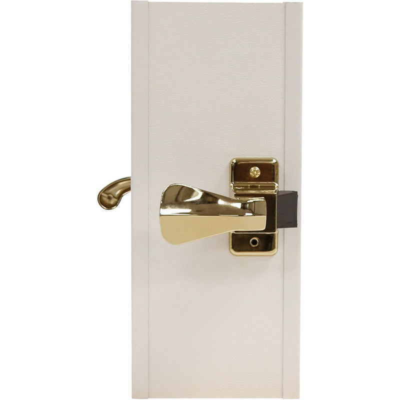 Larson Georgian Brass Lever Storm Door Latch