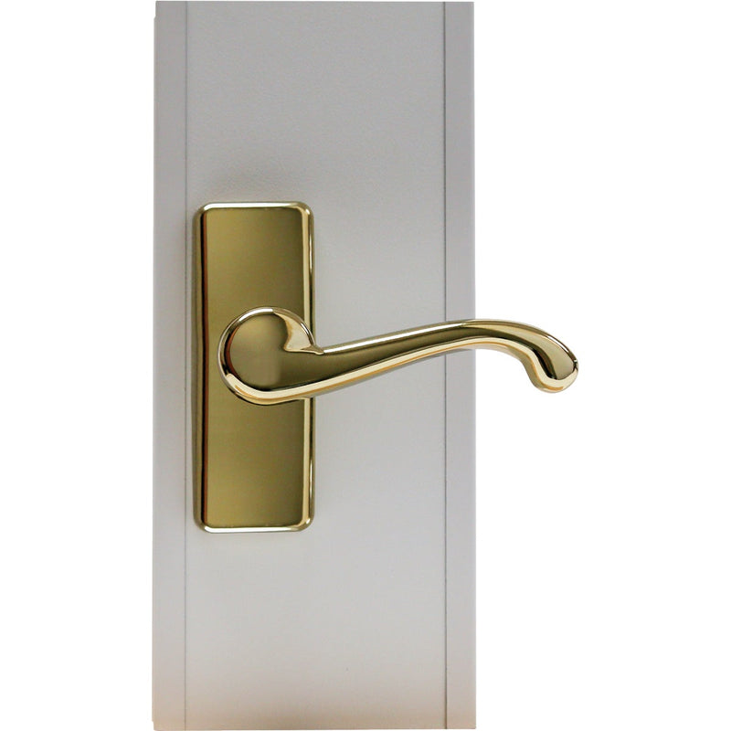 Larson Georgian Brass Lever Storm Door Latch