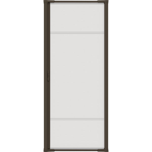 Larson Brisa 32 In. to  36 In. W x 80 In. to 81 In. H Single Door Brown Retractable Screen