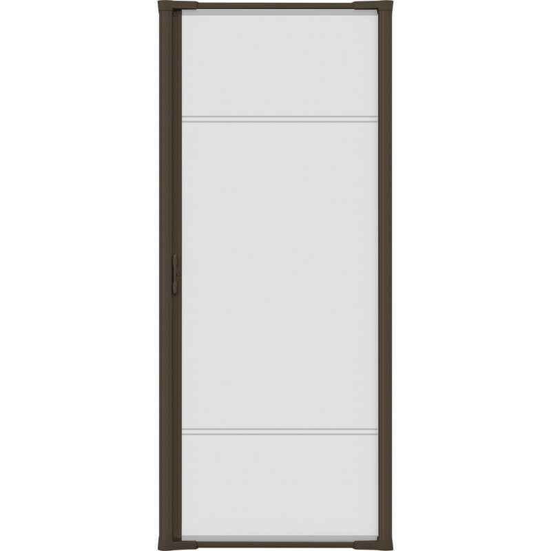 Larson Brisa 32 In. to  36 In. W x 80 In. to 81 In. H Single Door Brown Retractable Screen