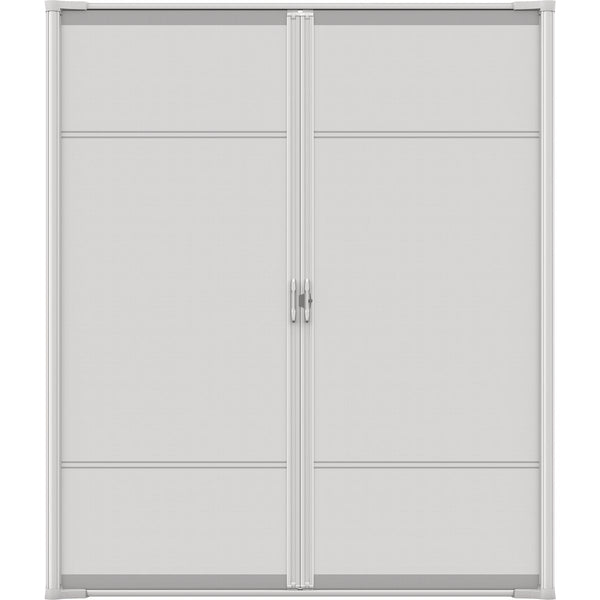 Larson Brisa 68 In. To 72 In. W x 80 In. to 81 In. H Double Door White Retractable Screen