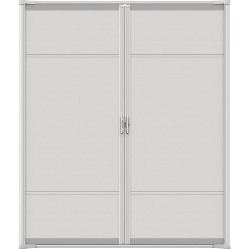 Larson Brisa 68 In. To 72 In. W x 80 In. to 81 In. H Double Door White Retractable Screen