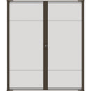 Larson Brisa 68 In. To 72 In. W x 80 In. to 81 In. H Double Door Brown Retractable Screen