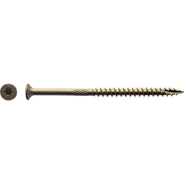 Big Timber #10 x 3-1/2 In. Bronze Flat Head Wood Screw (54 Ct., 1 Lb.)