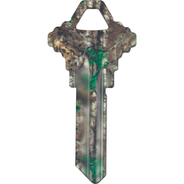 ILCO Schlage Realtree Green Camo Design Decorative Key, SC1 / KCSC1-RT XTRA GREEN CAMO