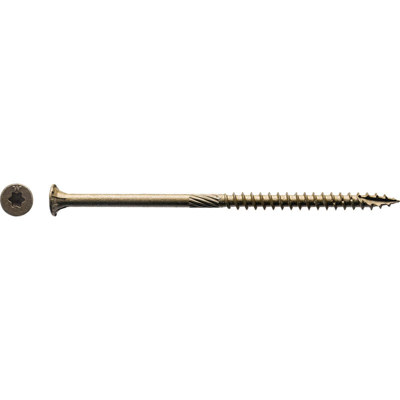 Big Timber #10 x 4 In. Bronze Flat Head Wood Screw (48 Ct., 1 Lb.)